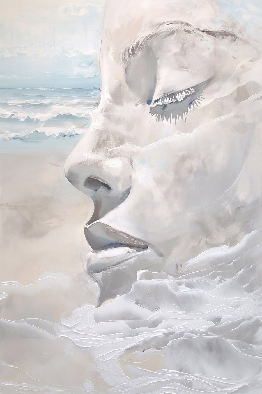 Koppel in de wolken — volledig ontwerp