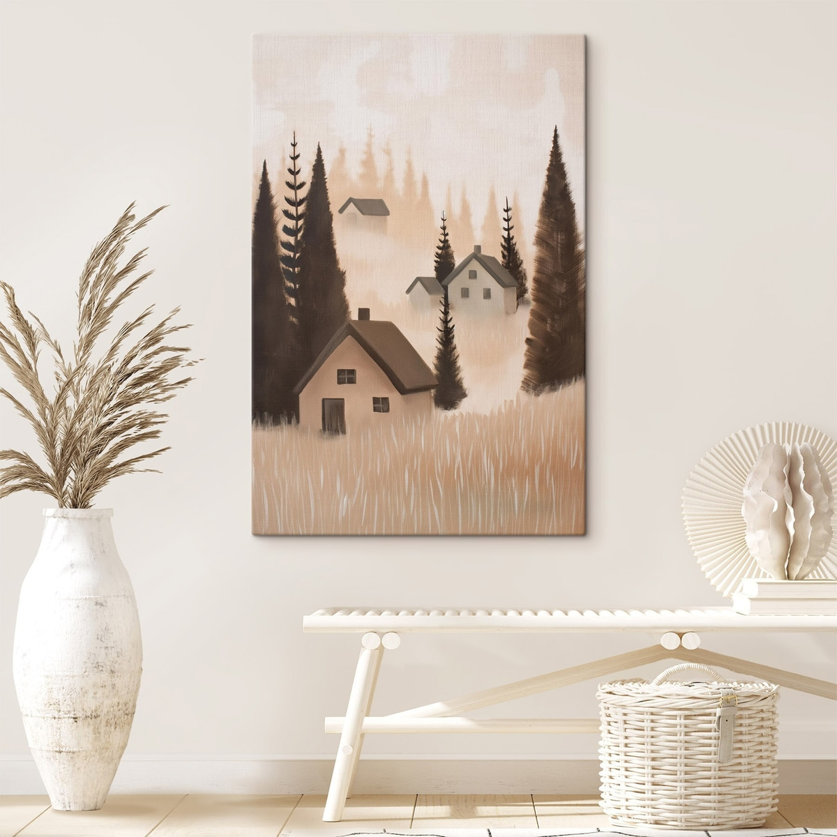 Huizen in het bos — interieur 2