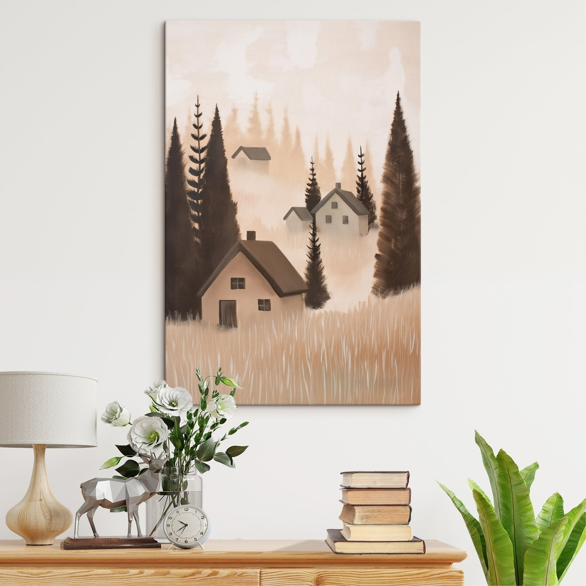 Huizen in het bos — interieur 1