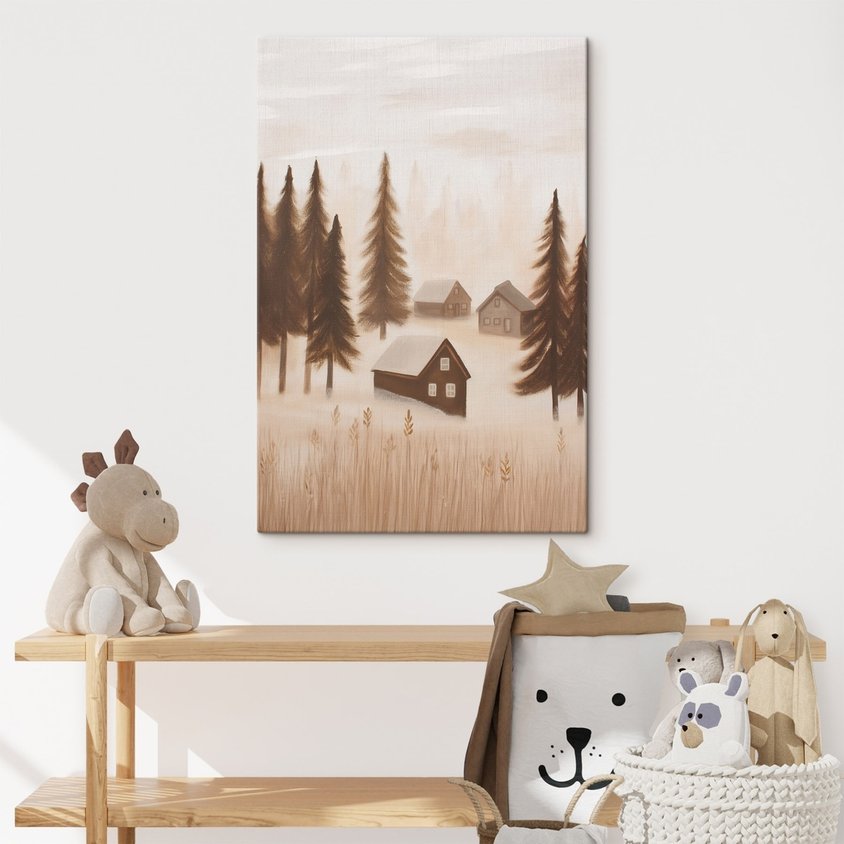 Huizen in het bos — interieur 2