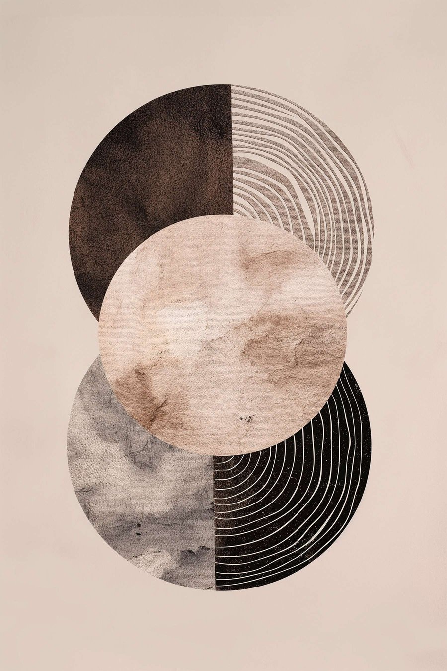 Drie cirkels — volledig ontwerp
