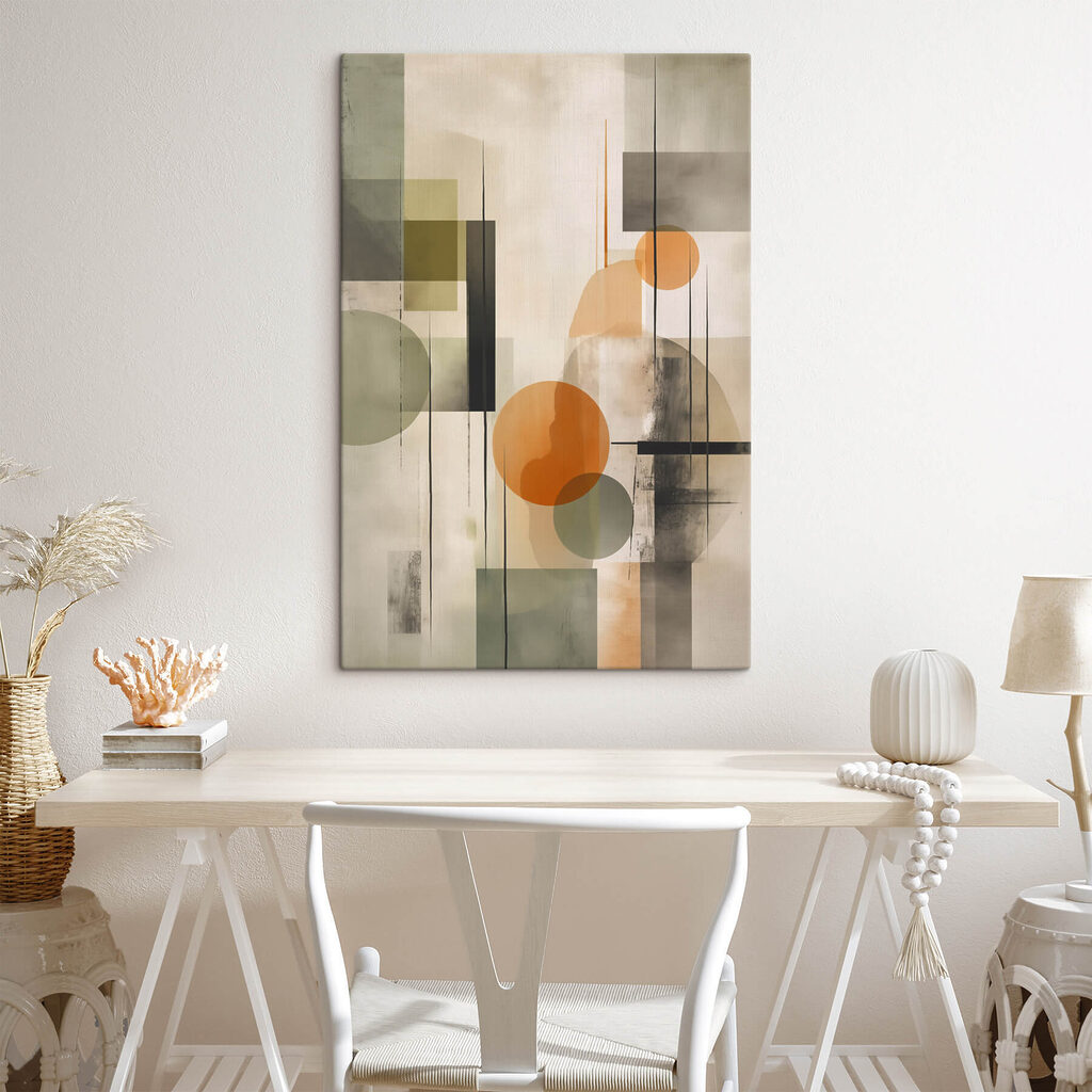 Cirkels en vierkanten schilderen — interieur 2