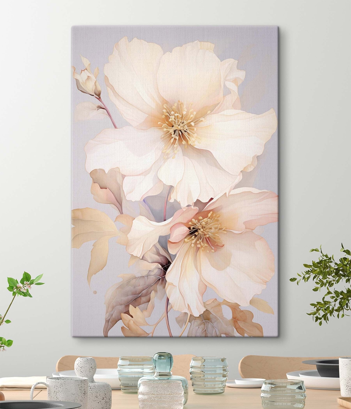 Grote abstracte bloem — interieur 2
