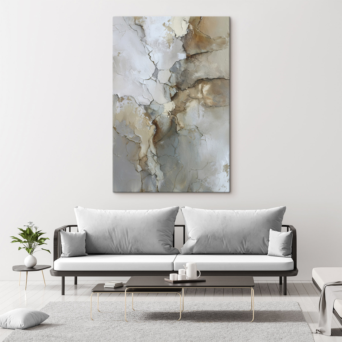 imitatie van abstracte textuur met scheuren — interieur 2
