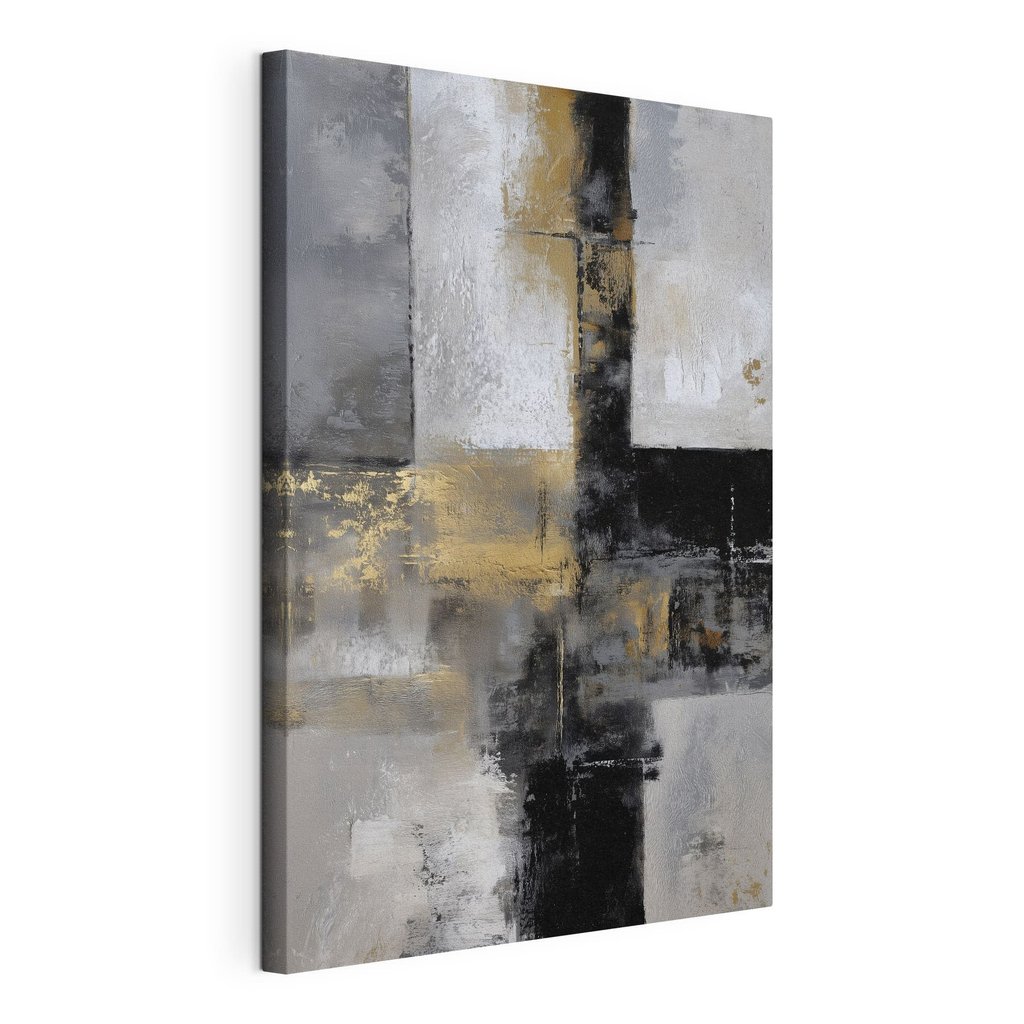 Schilderij van een kruis, gespannen canvas met doorlopende rand