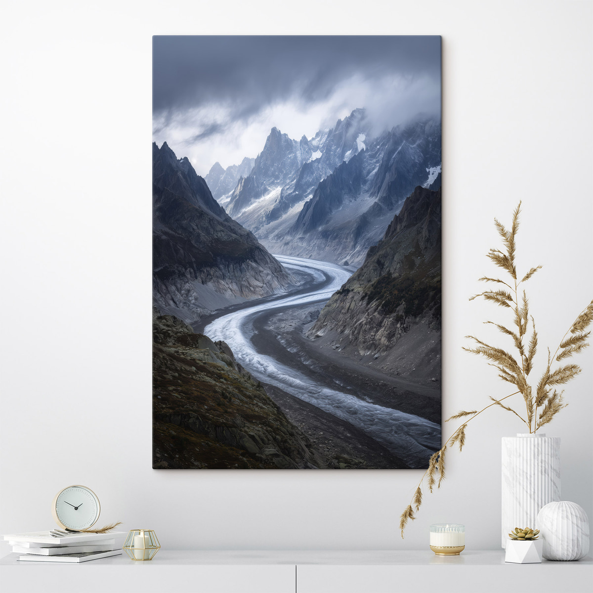berglandschap met wolken — interieur 1