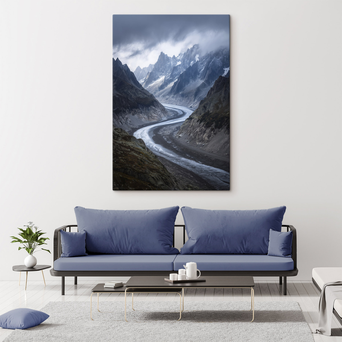 berglandschap met wolken — interieur 2
