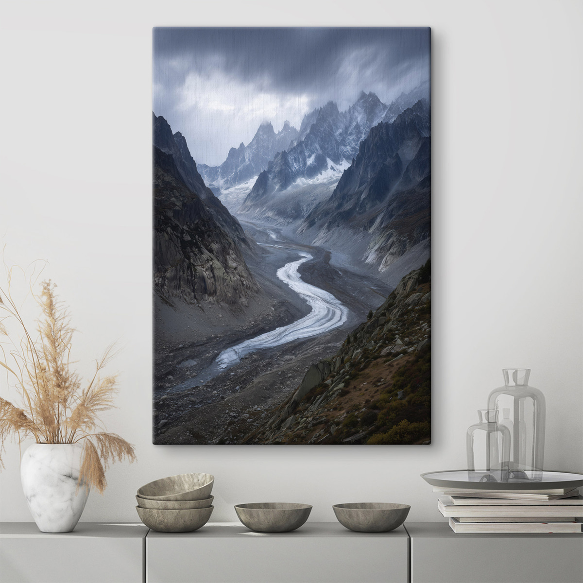 berglandschap met wolken — interieur 1