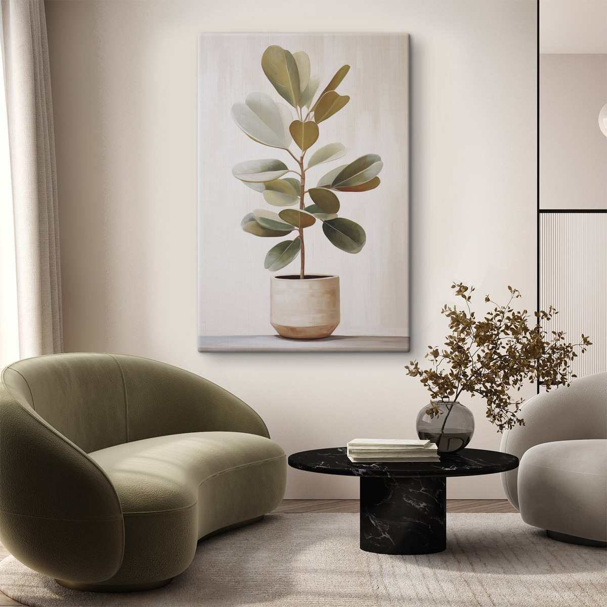 Ficus in een pot — interieur 2