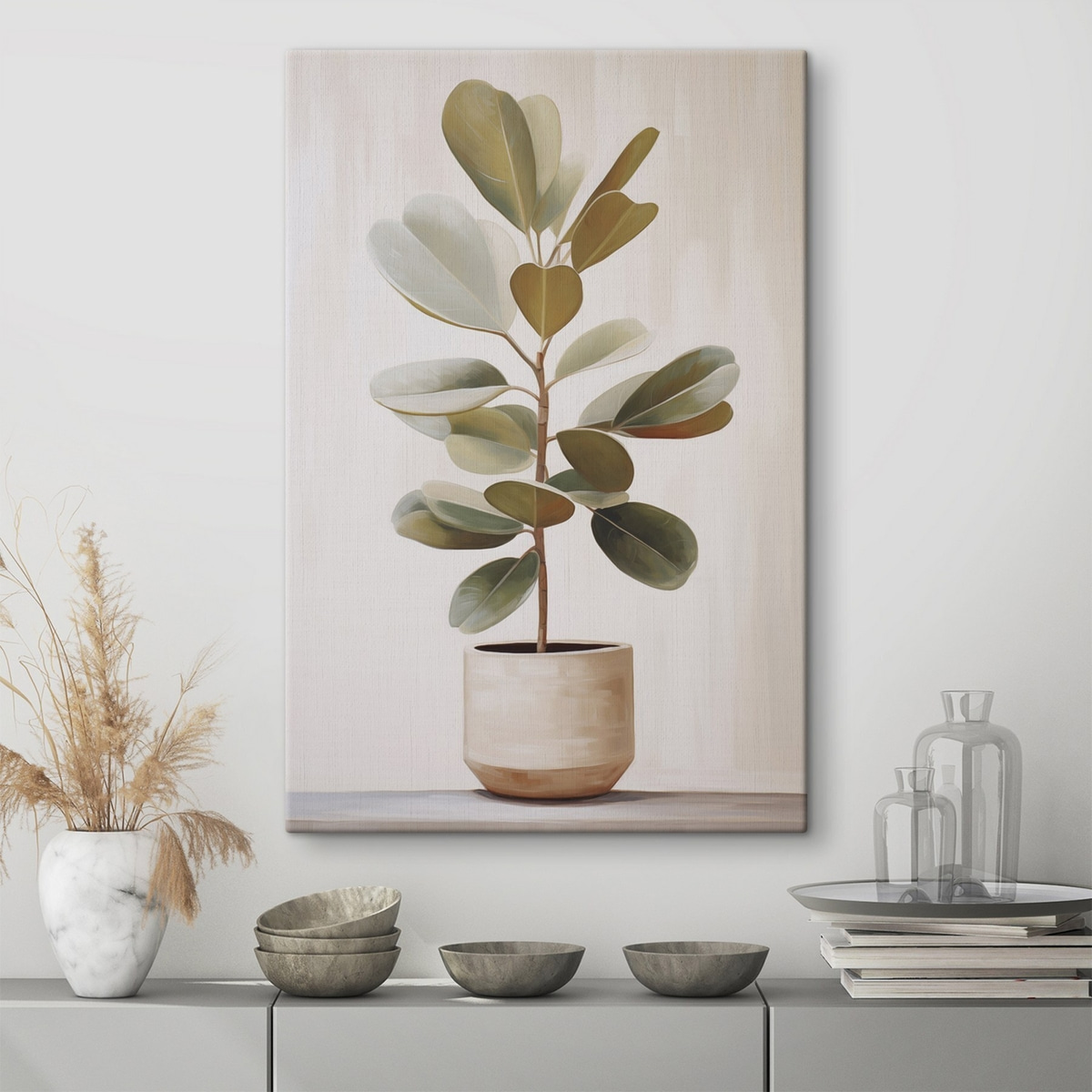Ficus in een pot — interieur 1