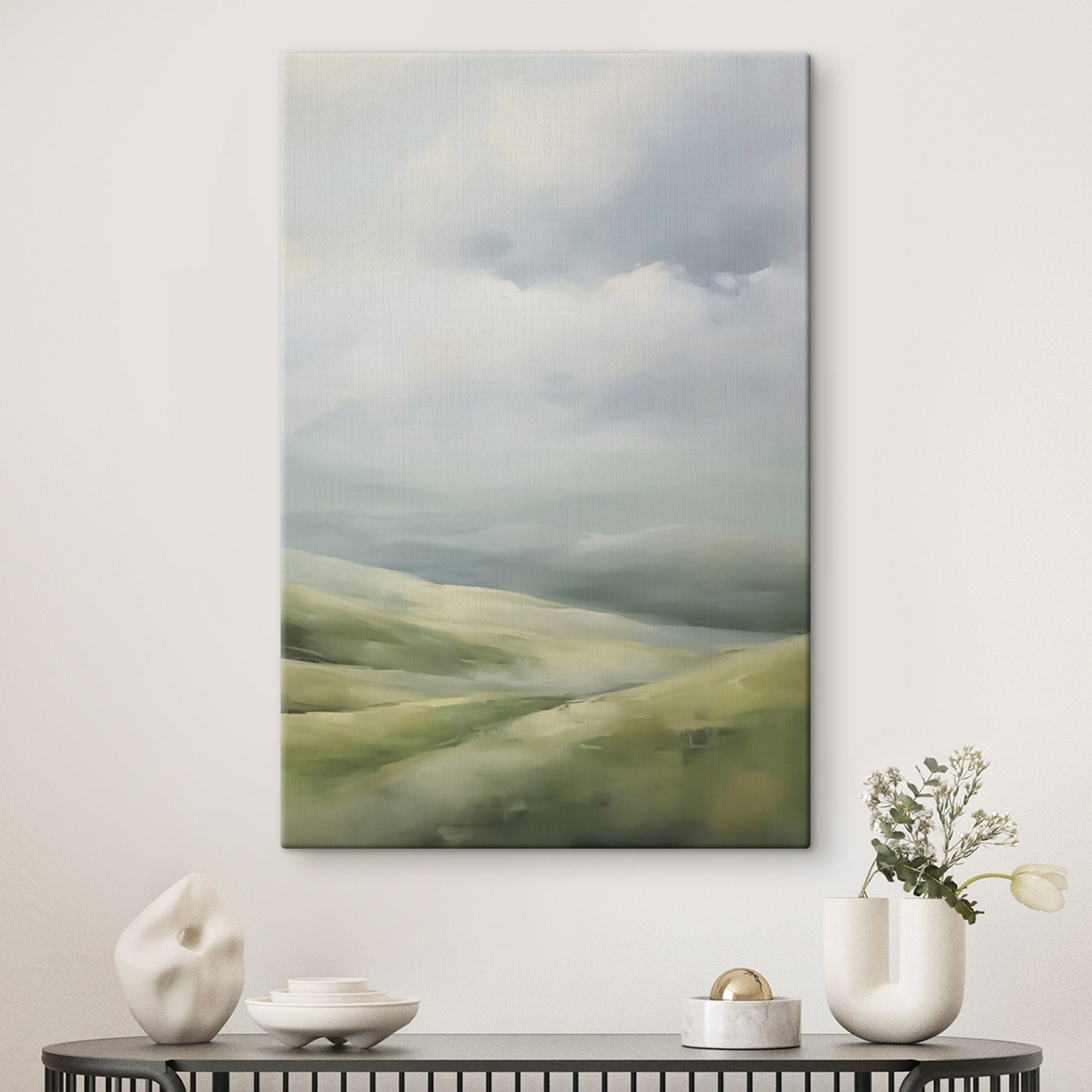 Veld tegen een achtergrond van wolken — interieur 1