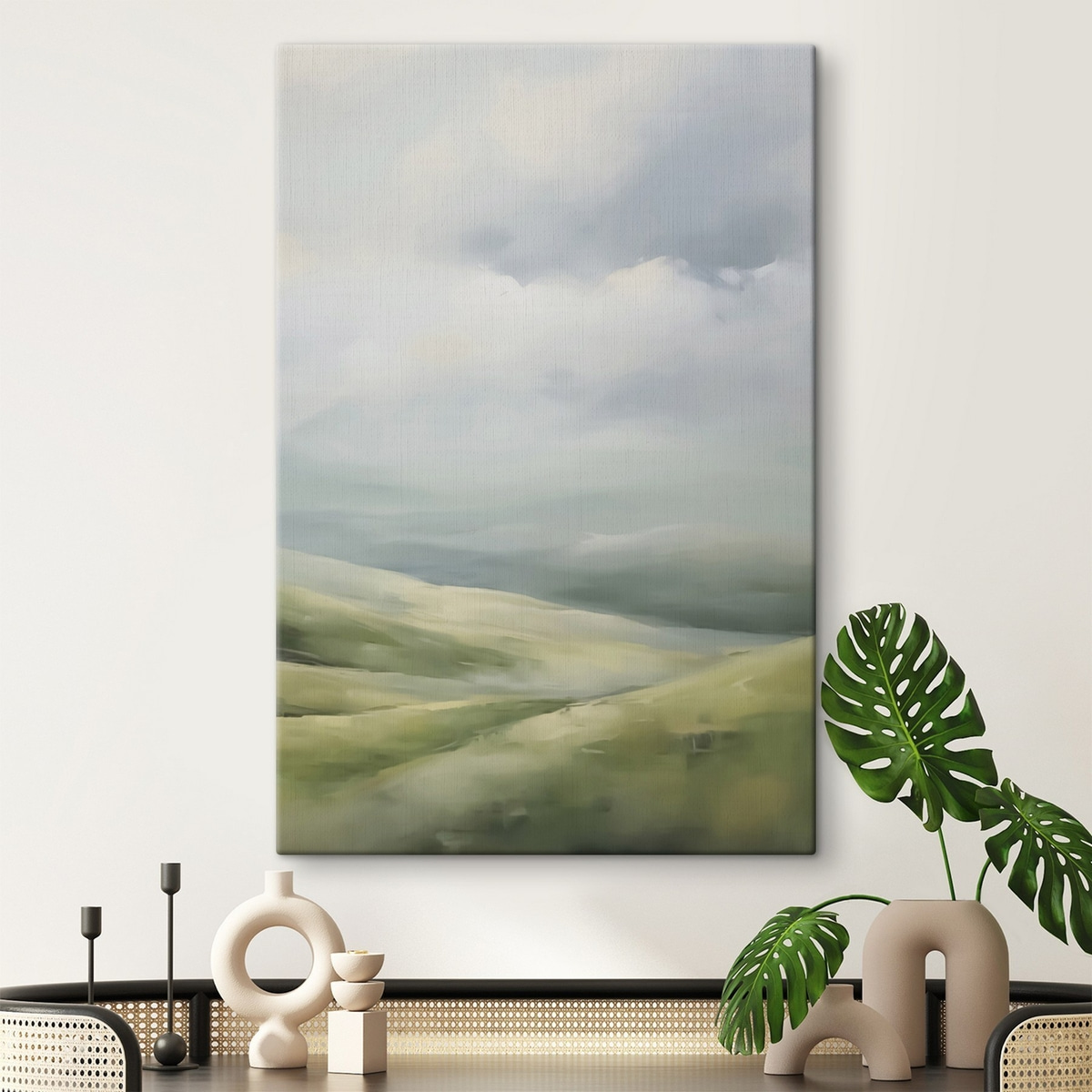 Veld tegen een achtergrond van wolken — interieur 2