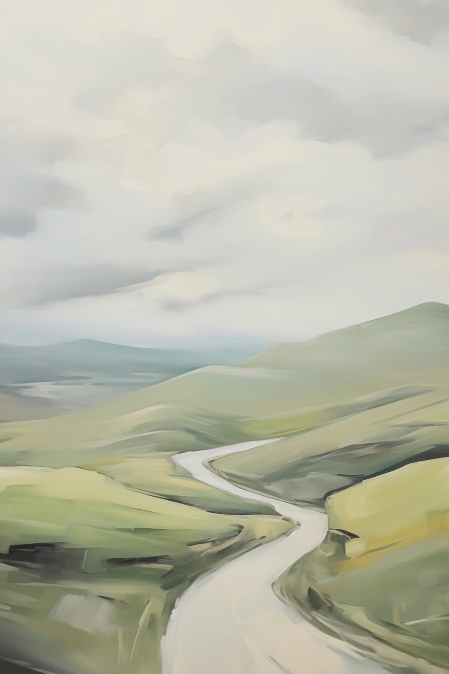 Weg in het veld — volledig ontwerp