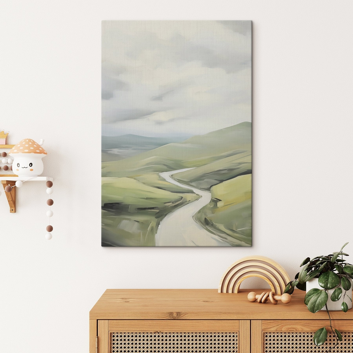 Weg in het veld — interieur 2