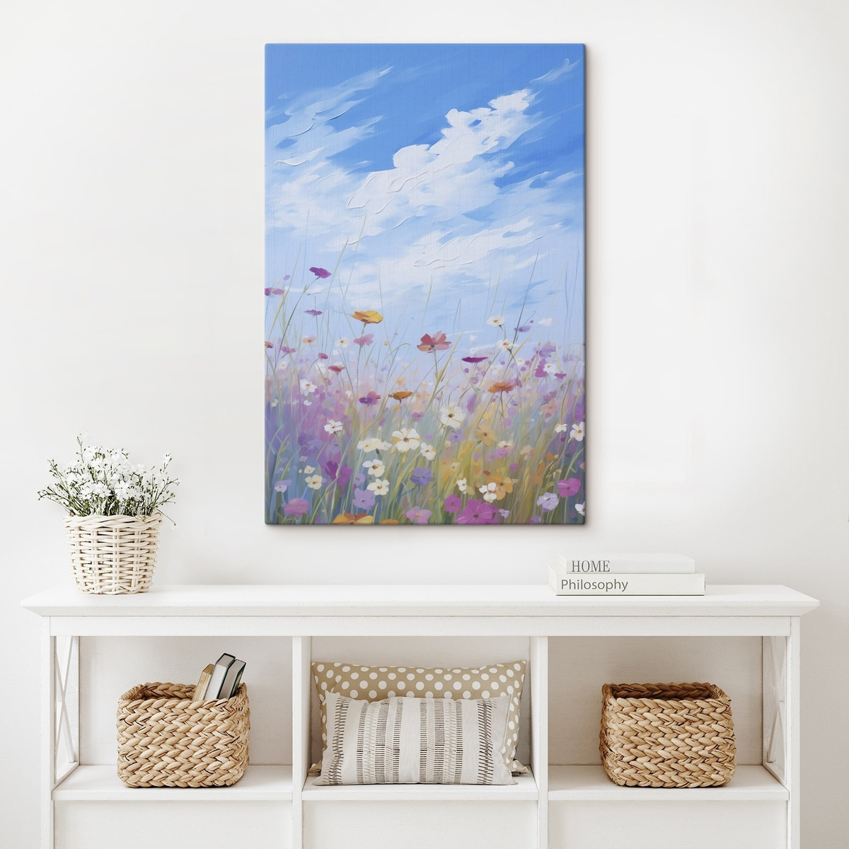Imitatie schilderij van wilde bloemen — interieur 1