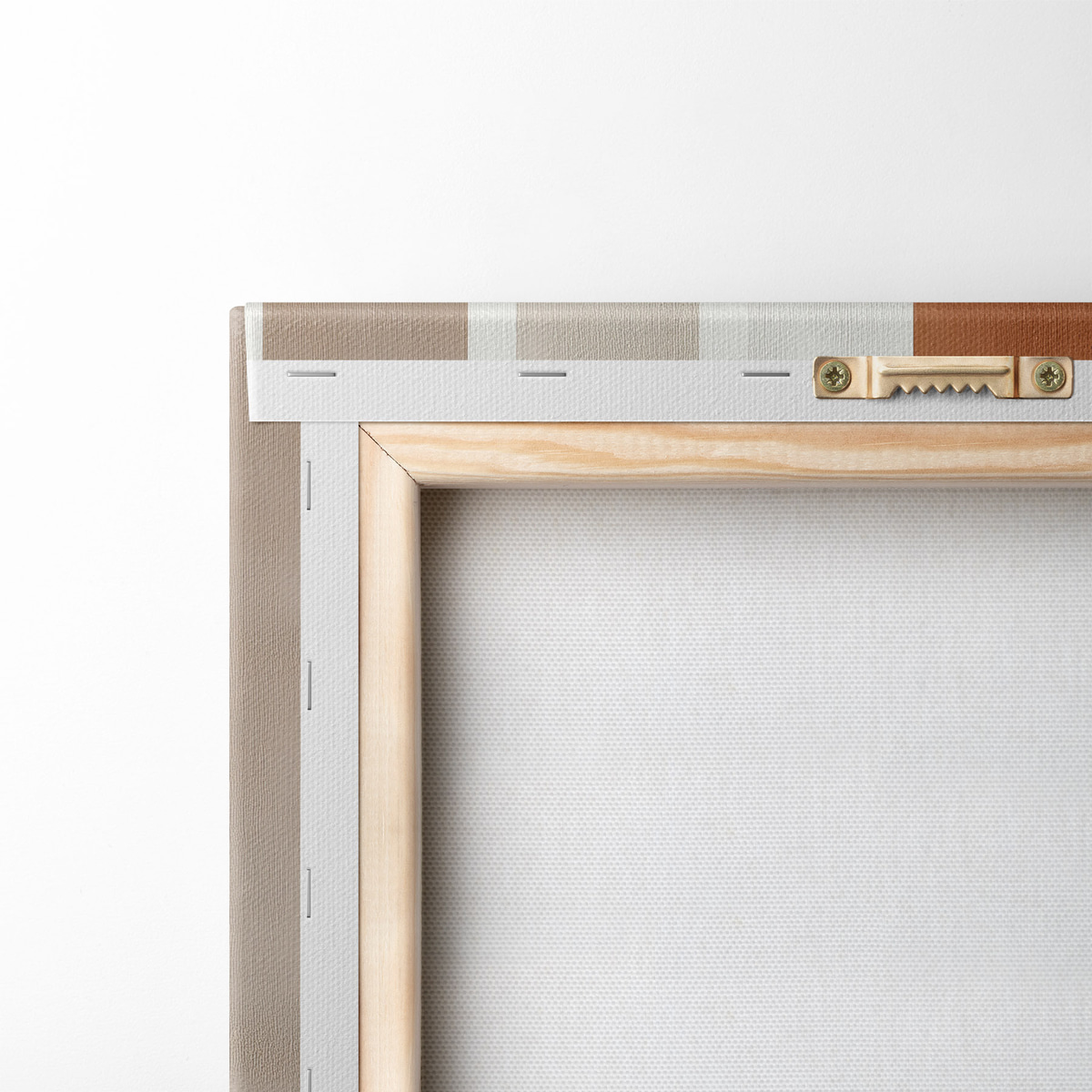 Abstractie met takken en bladeren — achterkant