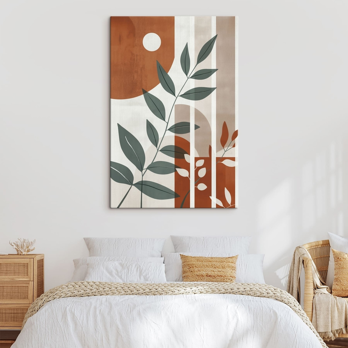 Abstractie met takken en bladeren — interieur 1