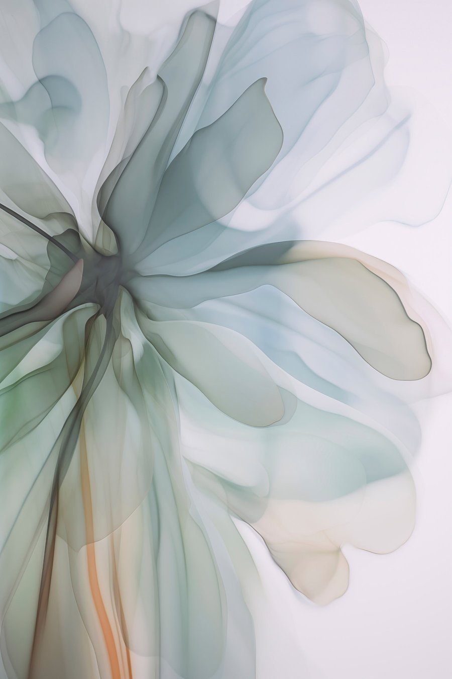 Abstracte delicate bloem — volledig ontwerp