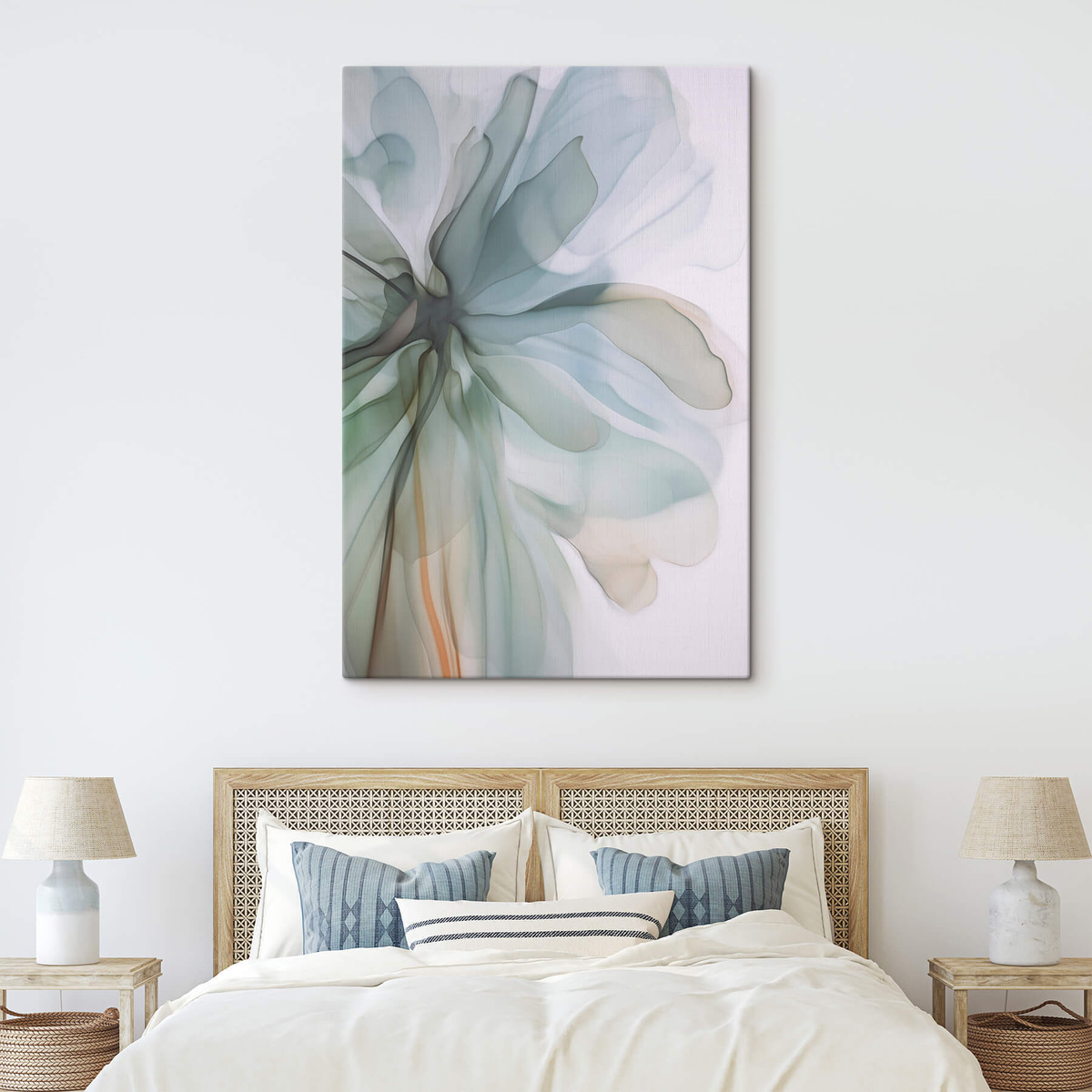 Abstracte delicate bloem — interieur 2