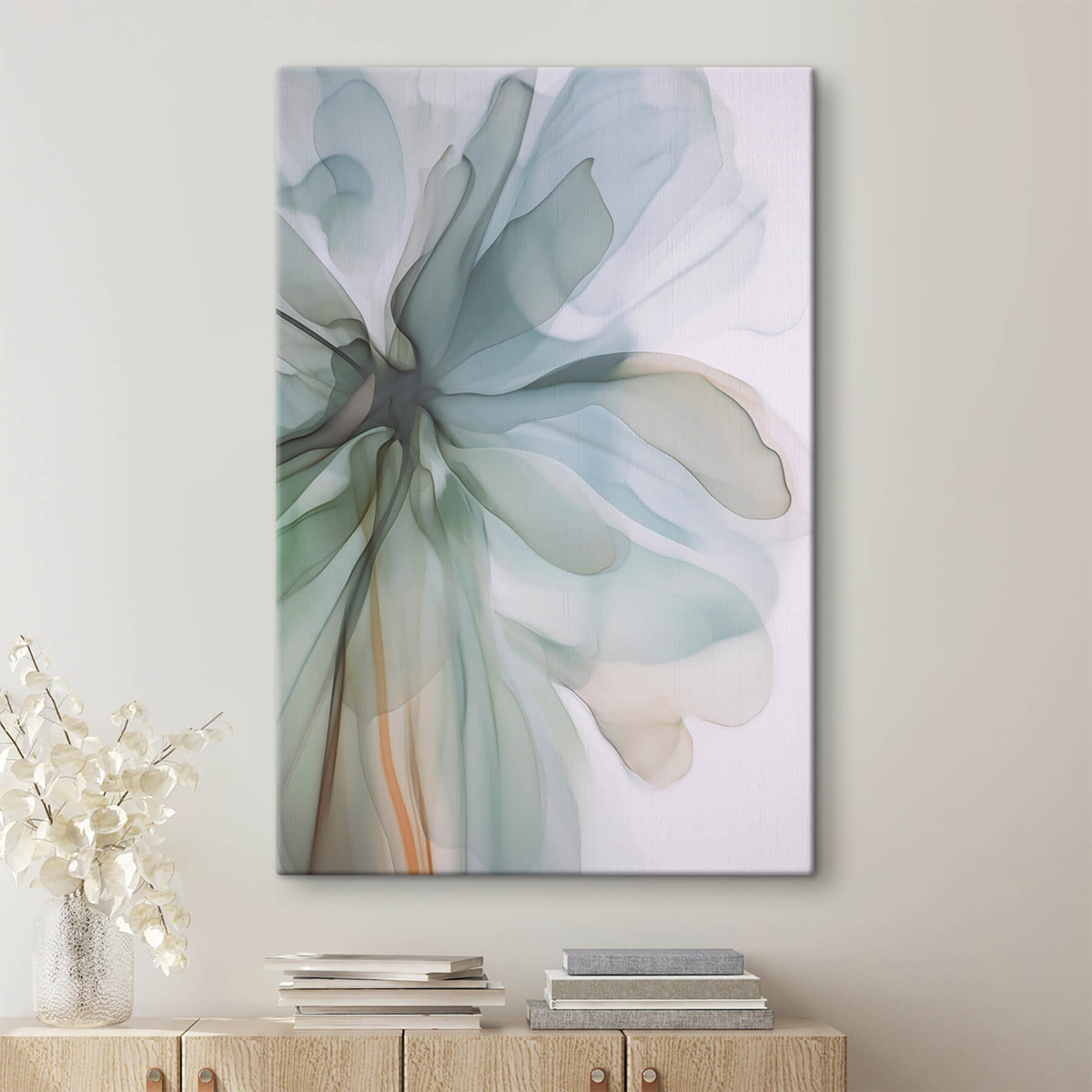 Abstracte delicate bloem — interieur 3