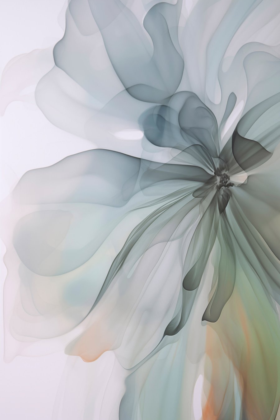 Abstracte delicate bloem — volledig ontwerp