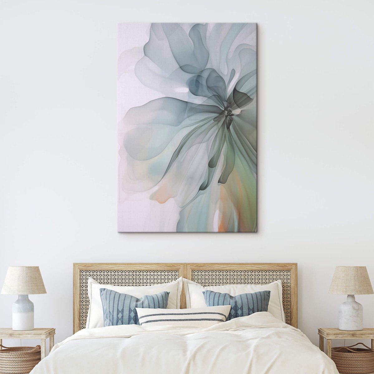 Abstracte delicate bloem — interieur 2