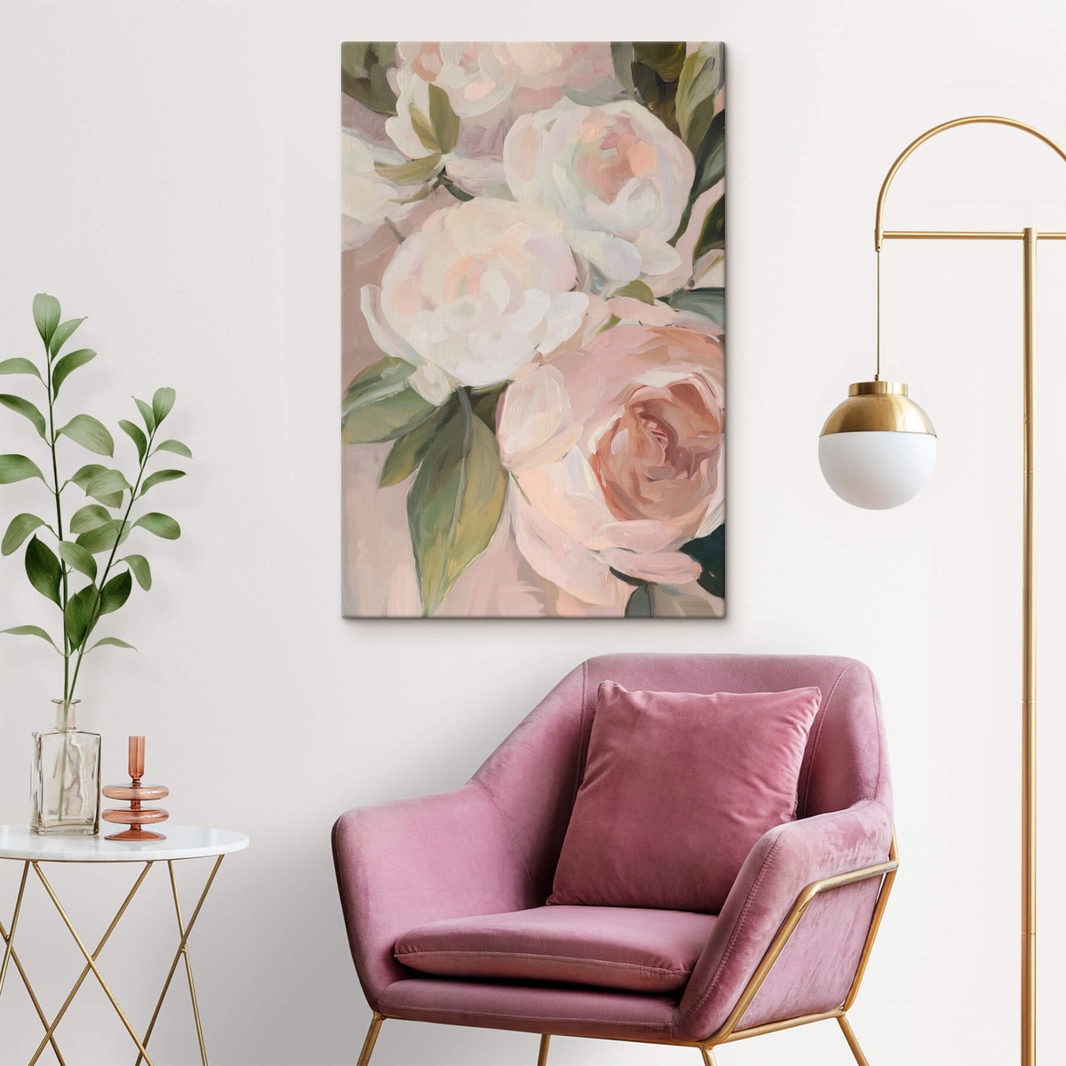 Abstract boeket bloemen — interieur 2