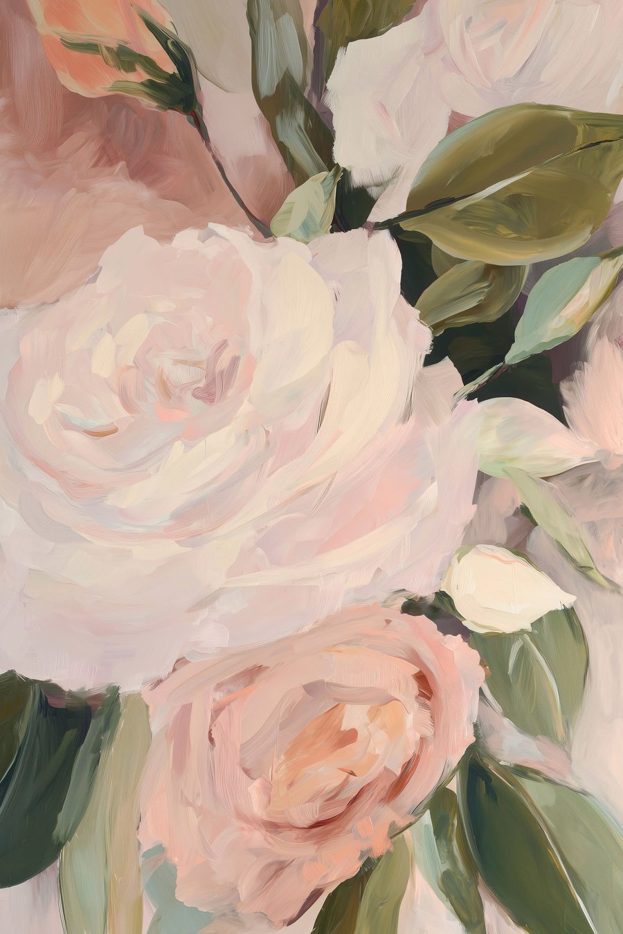 Abstract boeket bloemen — volledig ontwerp