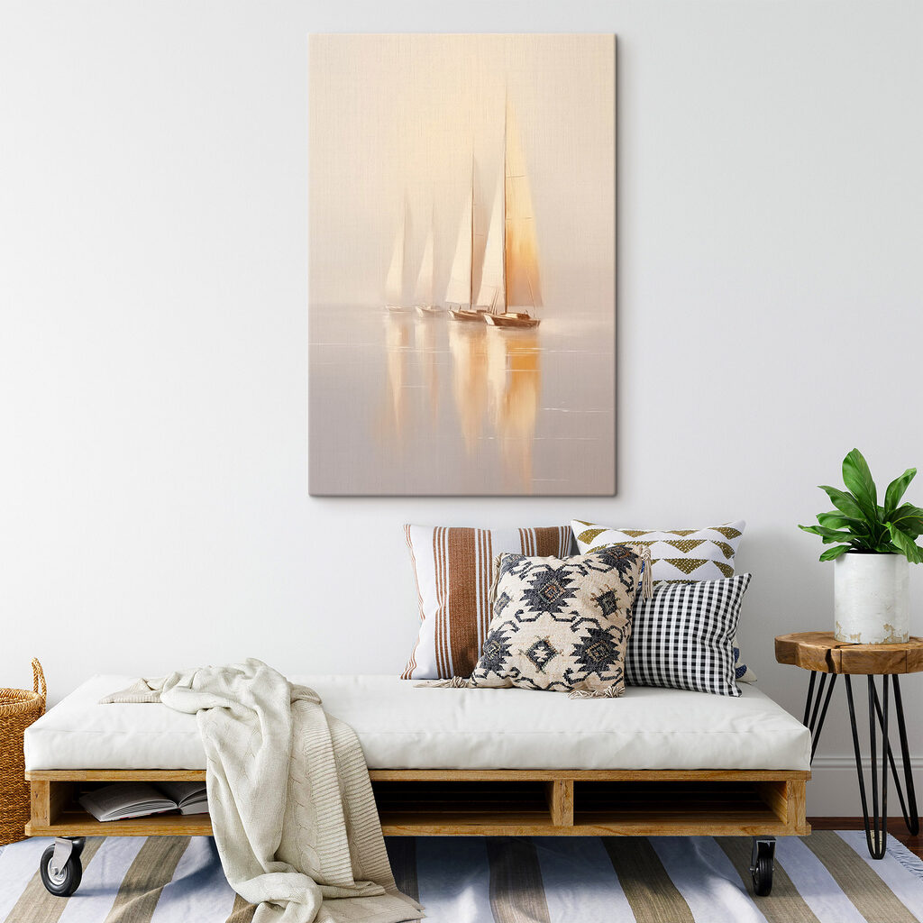 Een groep zeilboten op het water — interieur 2
