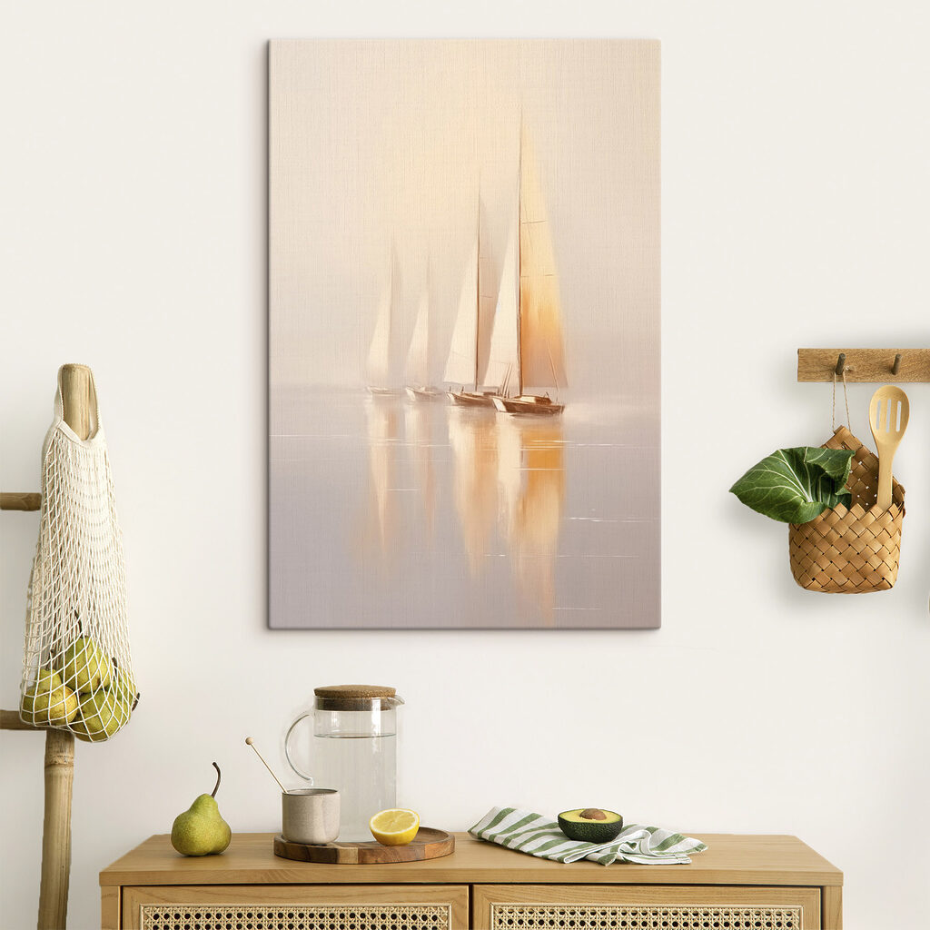 Een groep zeilboten op het water — interieur 1