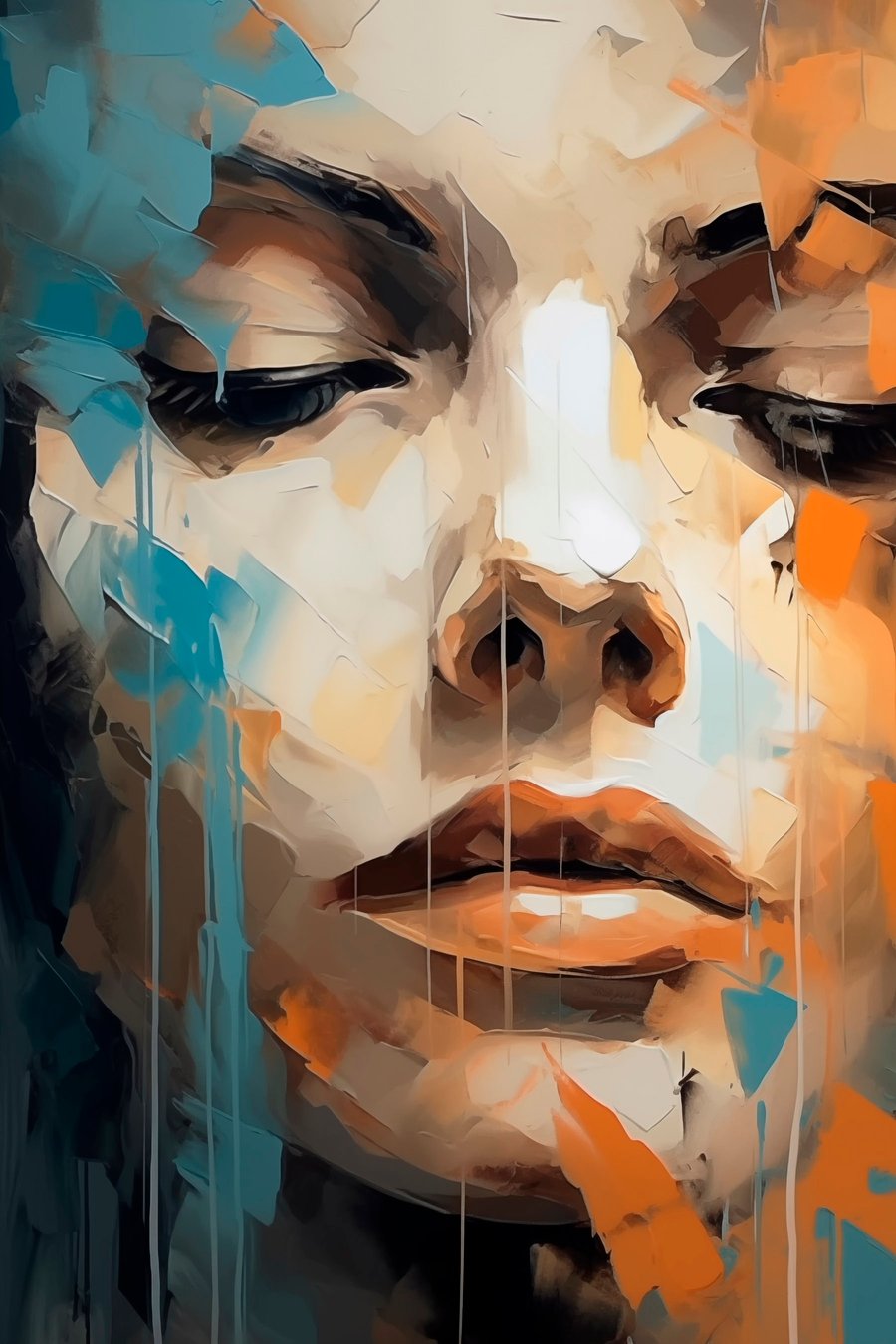 Abstract portret — volledig ontwerp