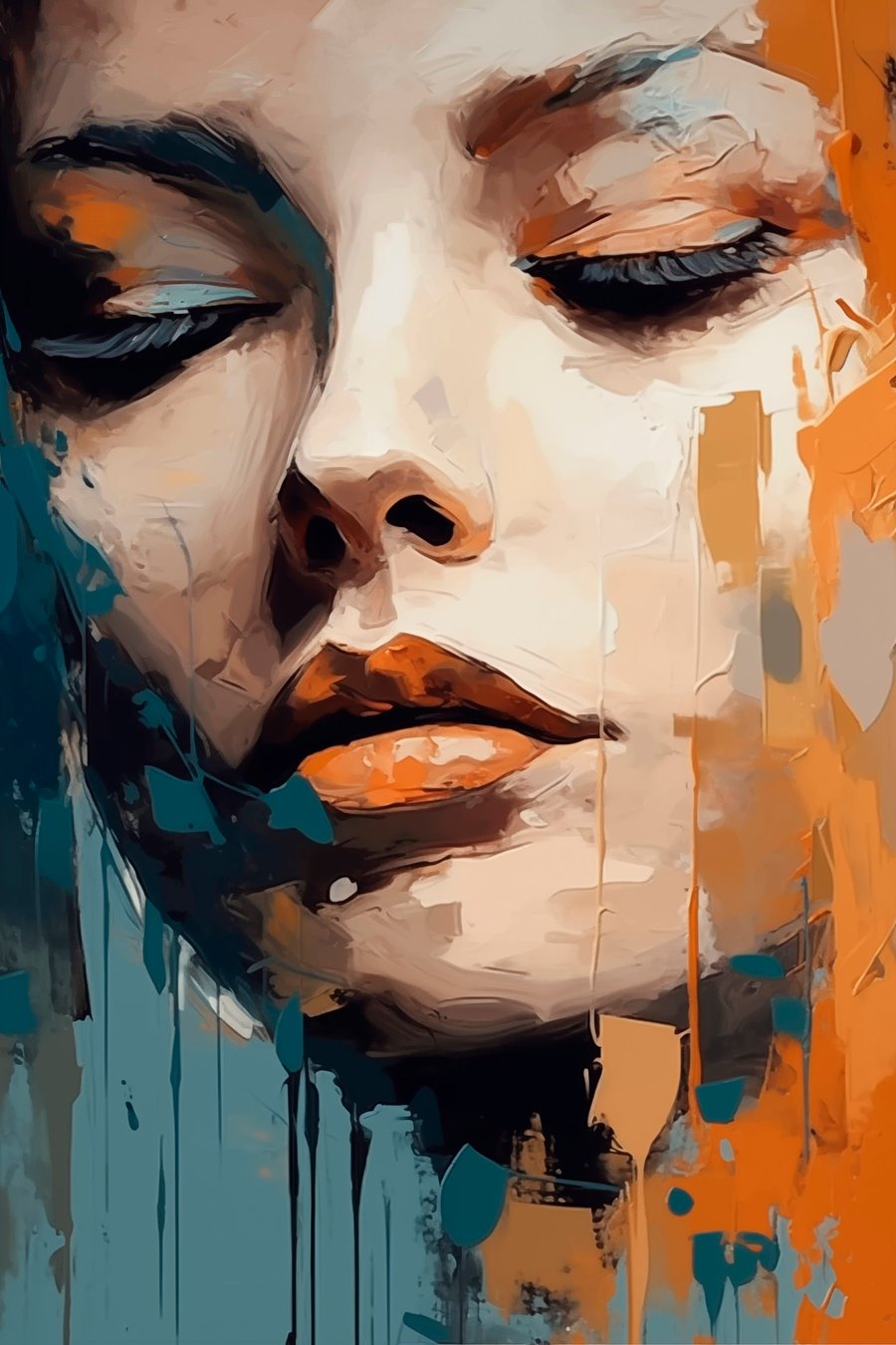 Abstract portret — volledig ontwerp