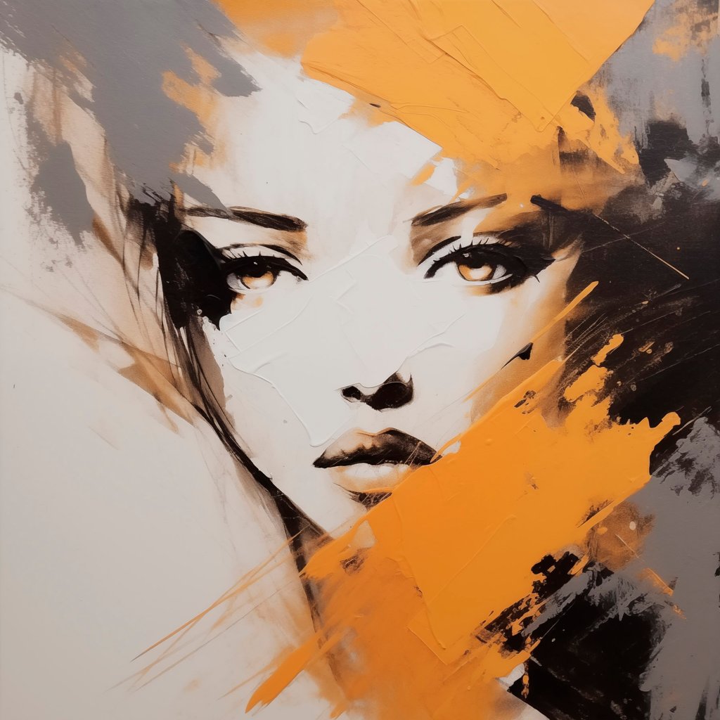 Abstract portret — volledig ontwerp