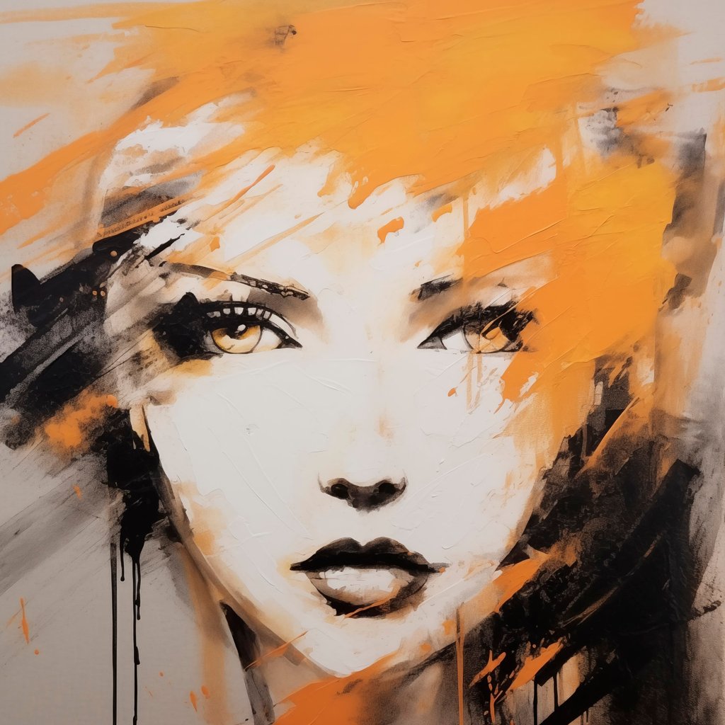 Abstract portret — volledig ontwerp