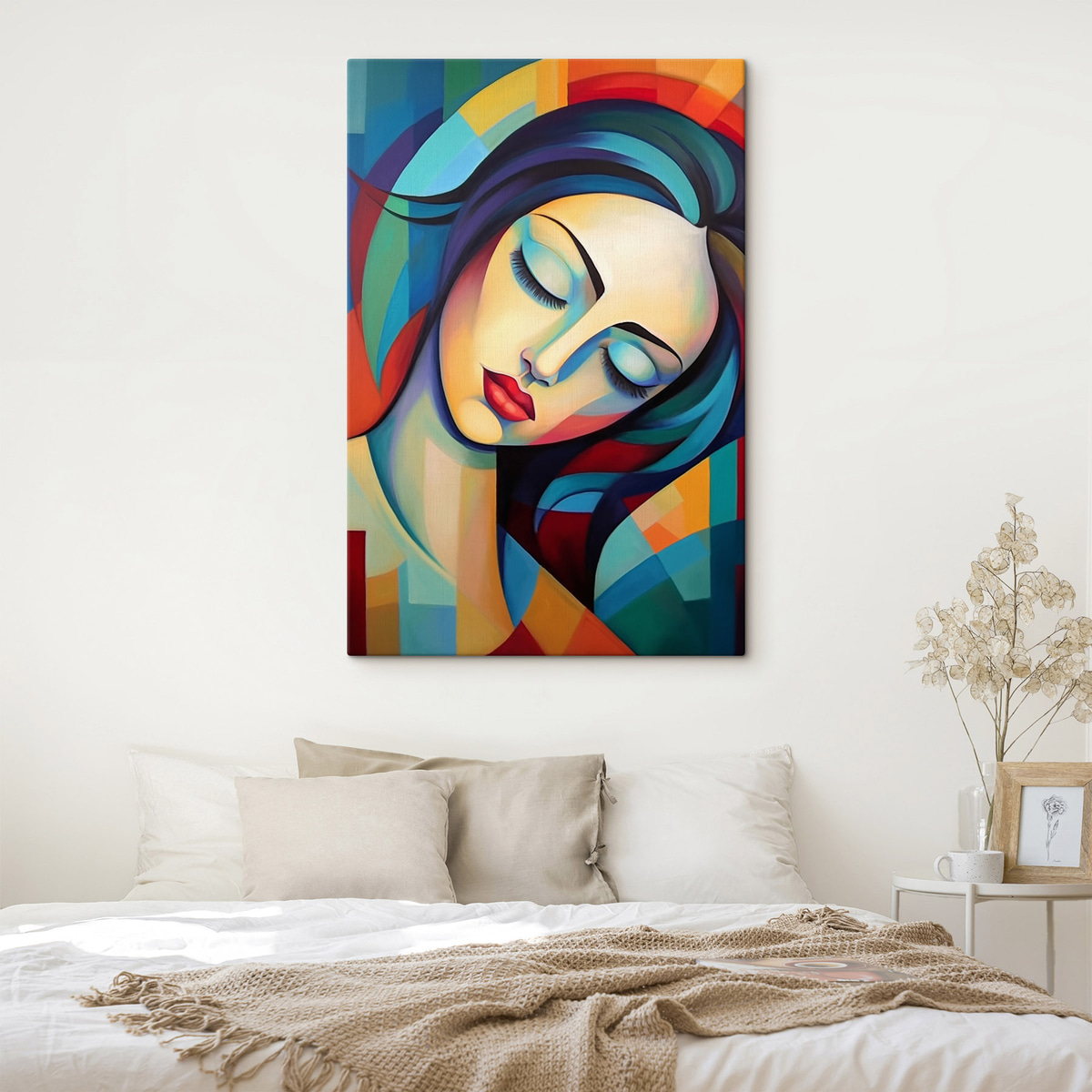 Abstract portret van een meisje — interieur 1