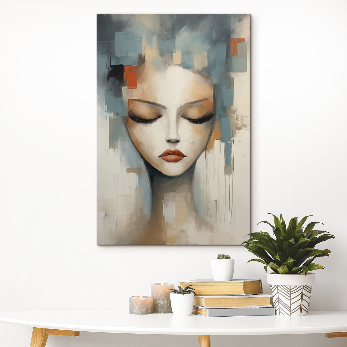 Abstract portret van een meisje — interieur 2