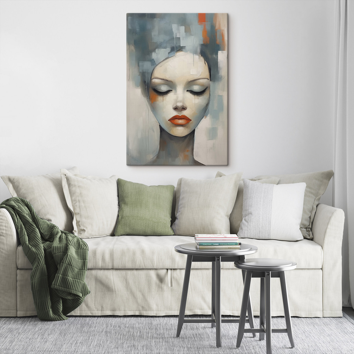 Abstract portret van een meisje — interieur 2