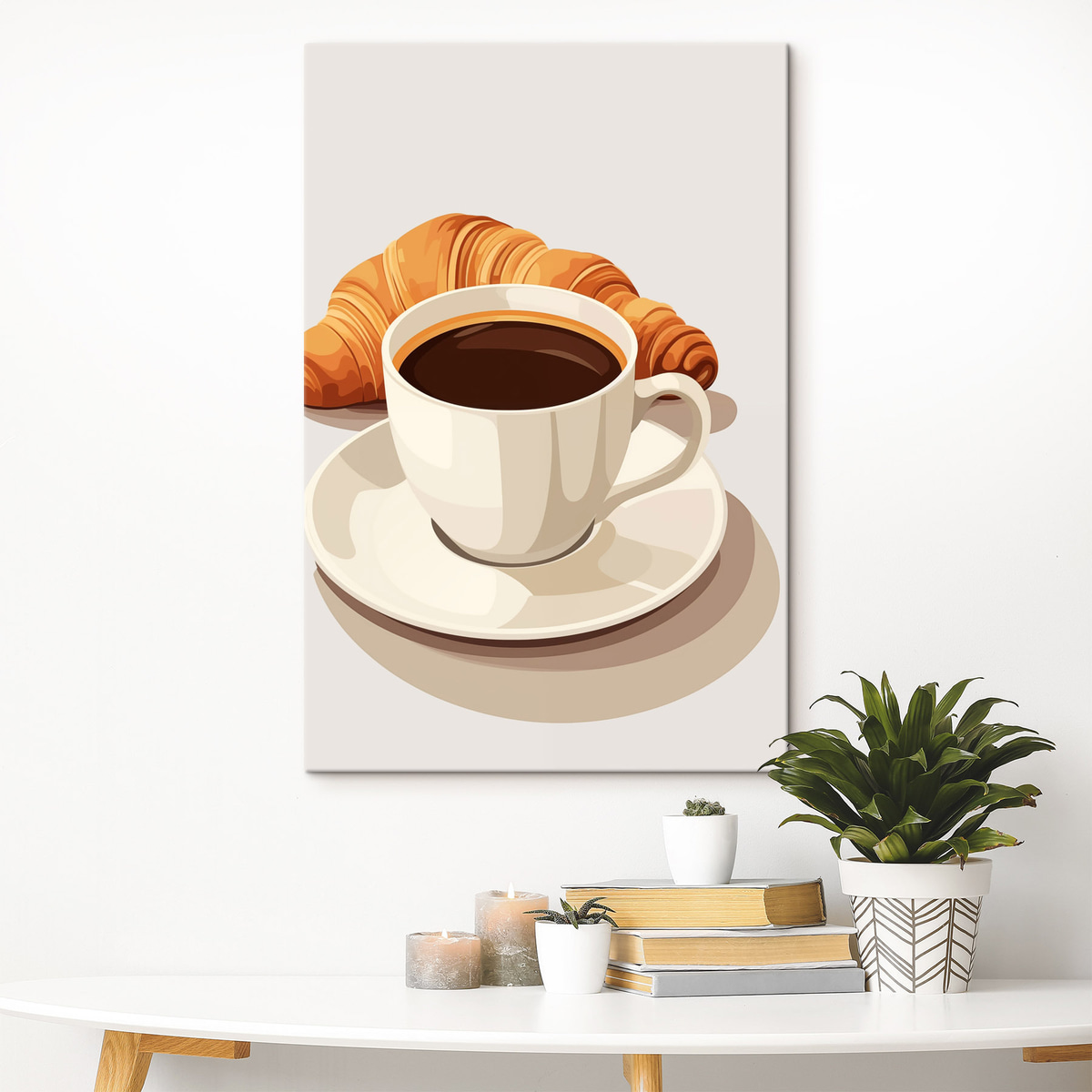 Koffie met croissant — interieur 2