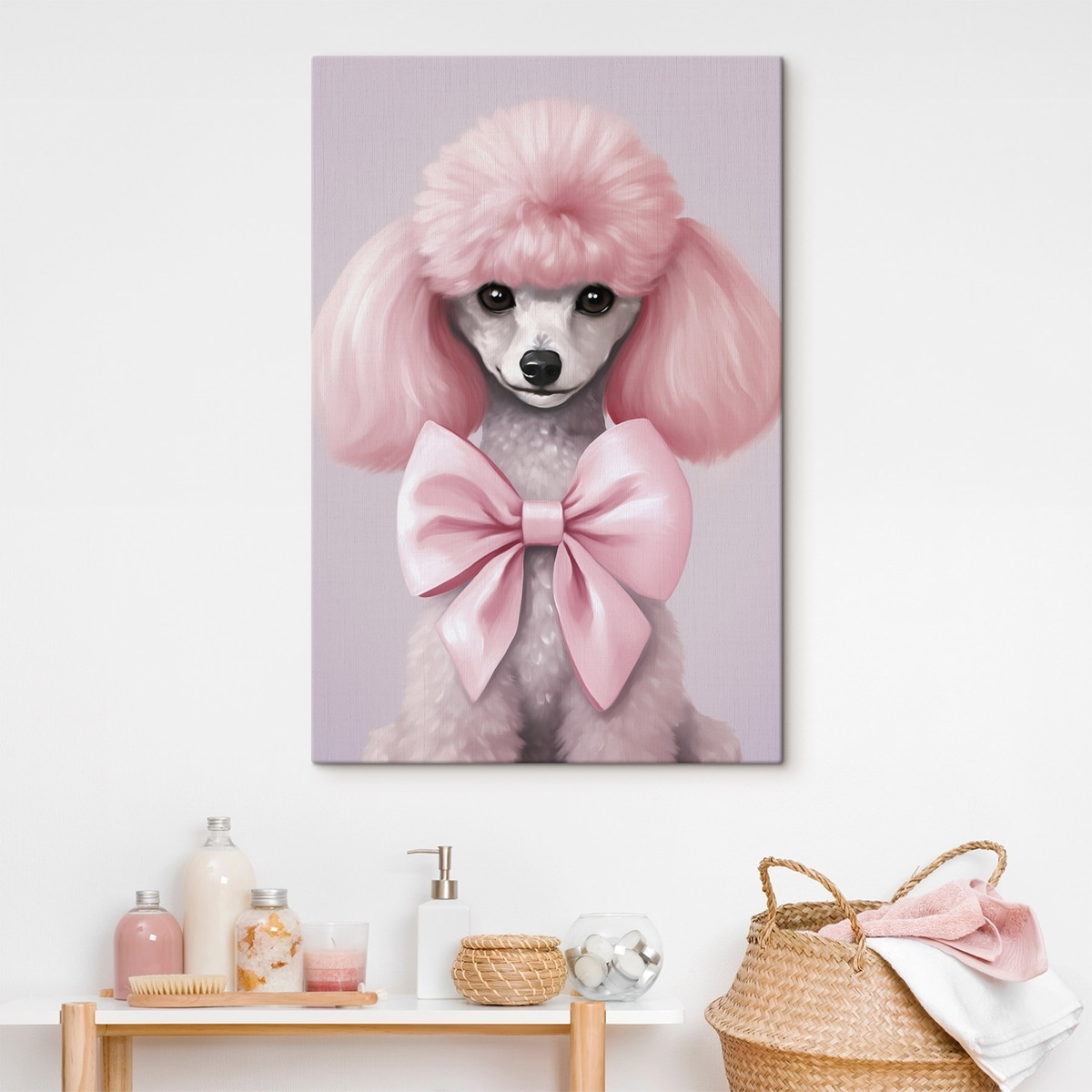 Poedel met strik — interieur 1