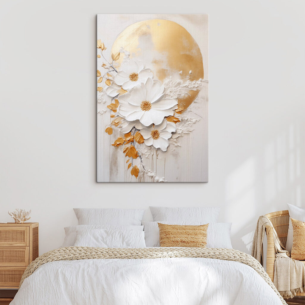 Elegante bloemen tegen een zachte achtergrond — interieur 2