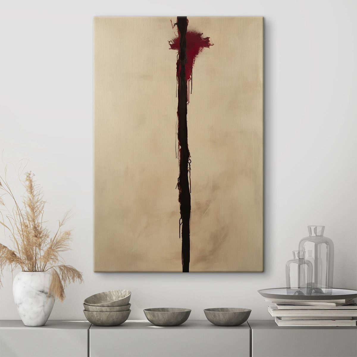 Rood accent — interieur 1
