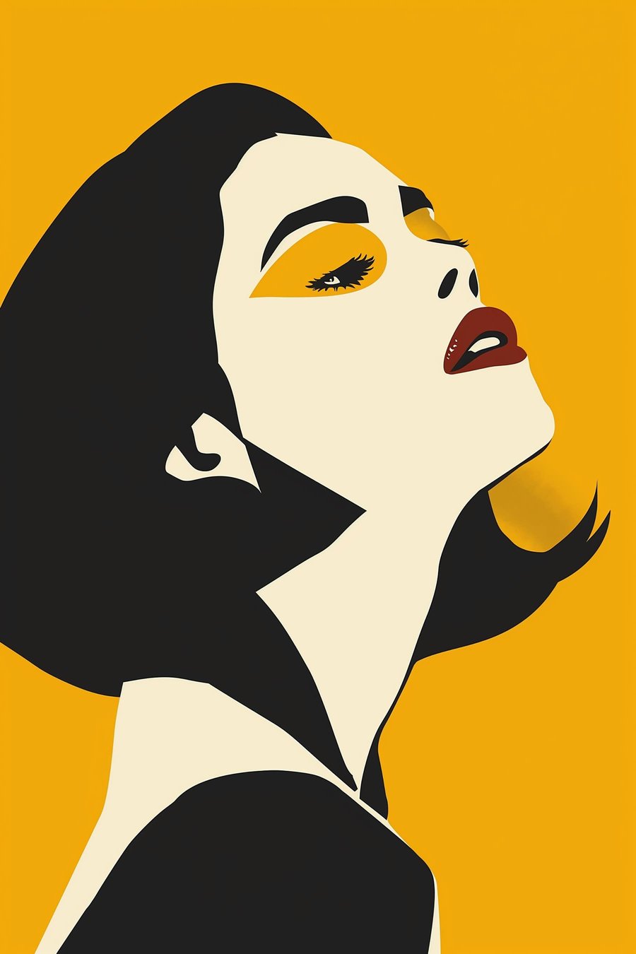 Popartmeisje — volledig ontwerp