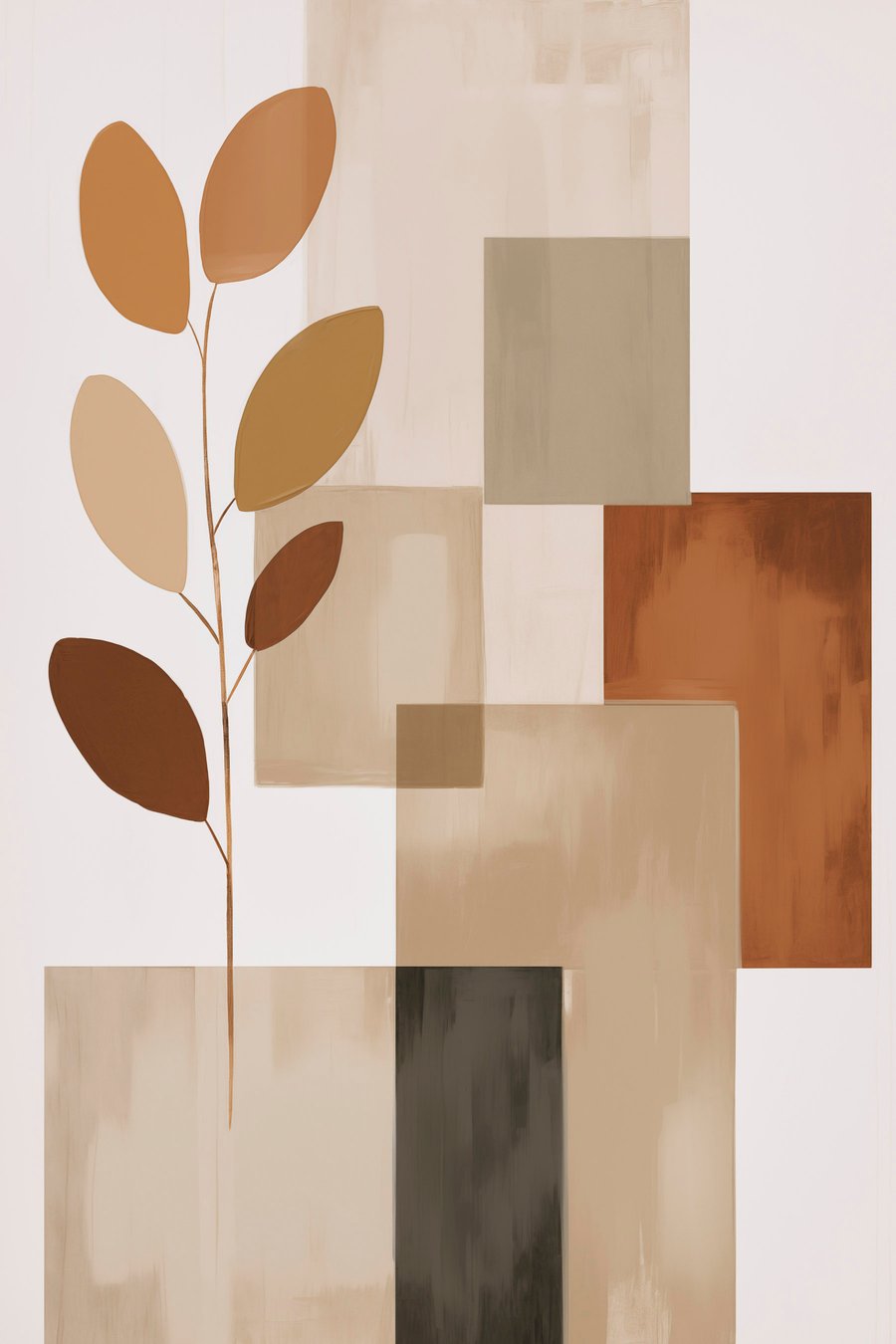 Abstractie imitatie van schilderkunst — volledig ontwerp