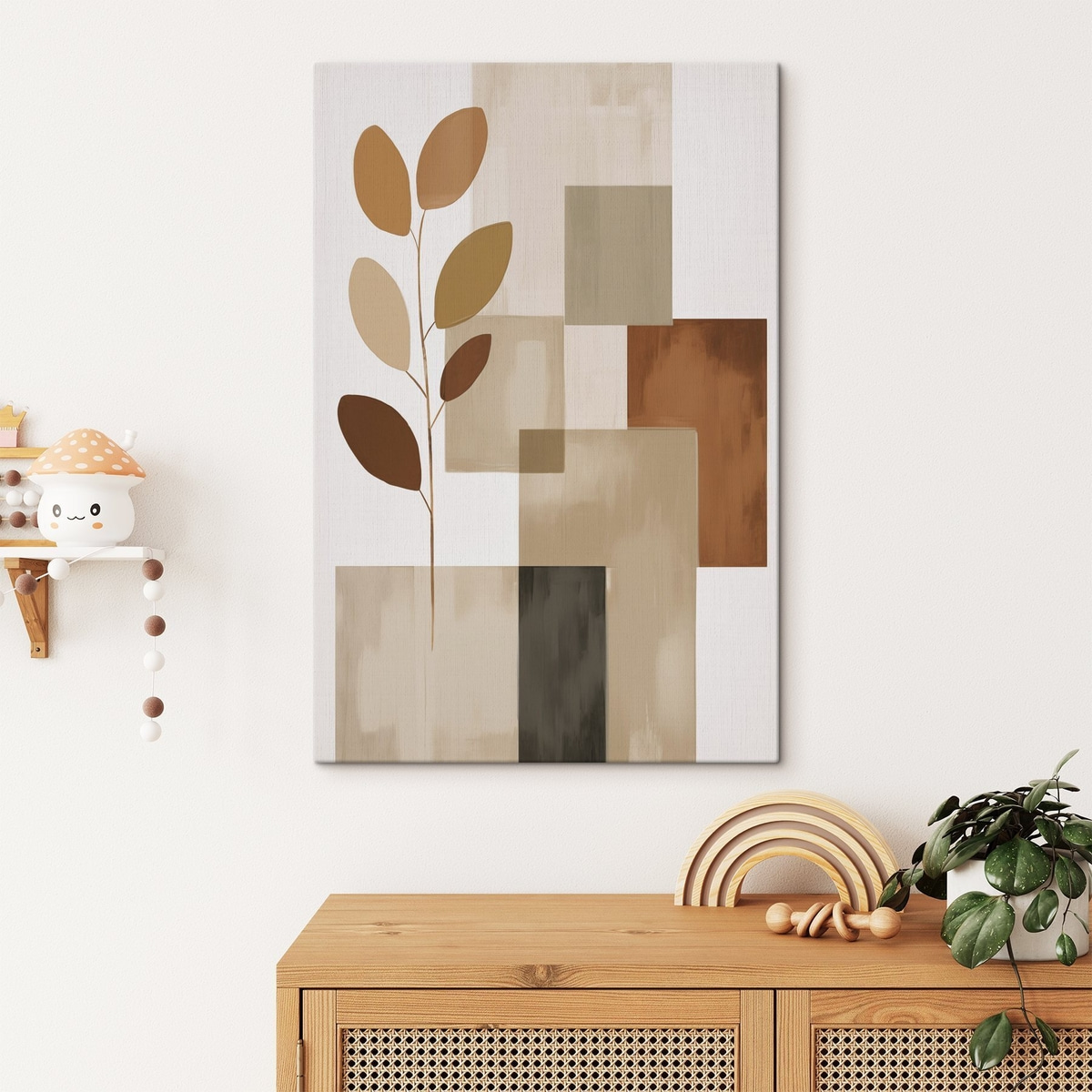 Abstractie imitatie van schilderkunst — interieur 1