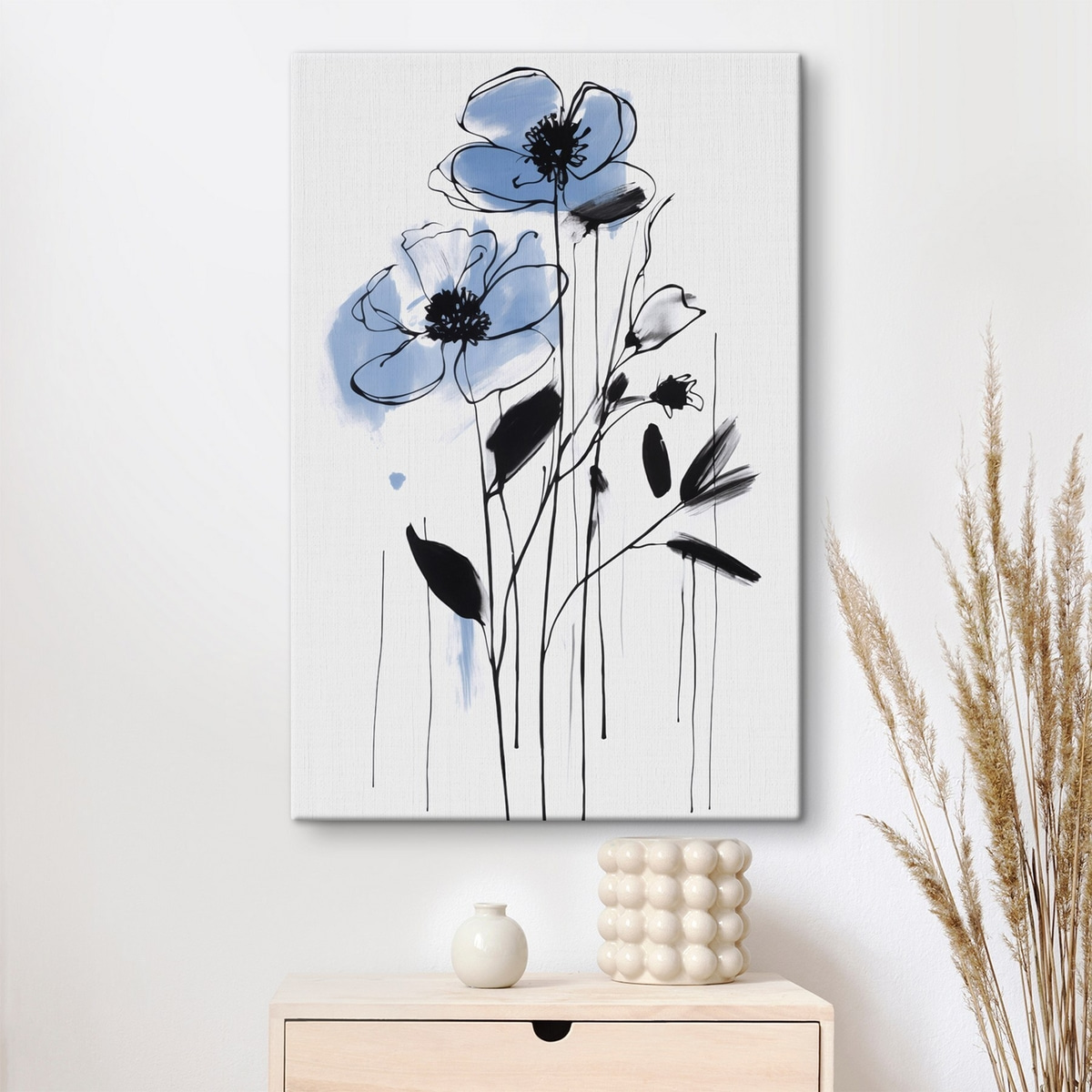 Abstractie met bloemen — interieur 1
