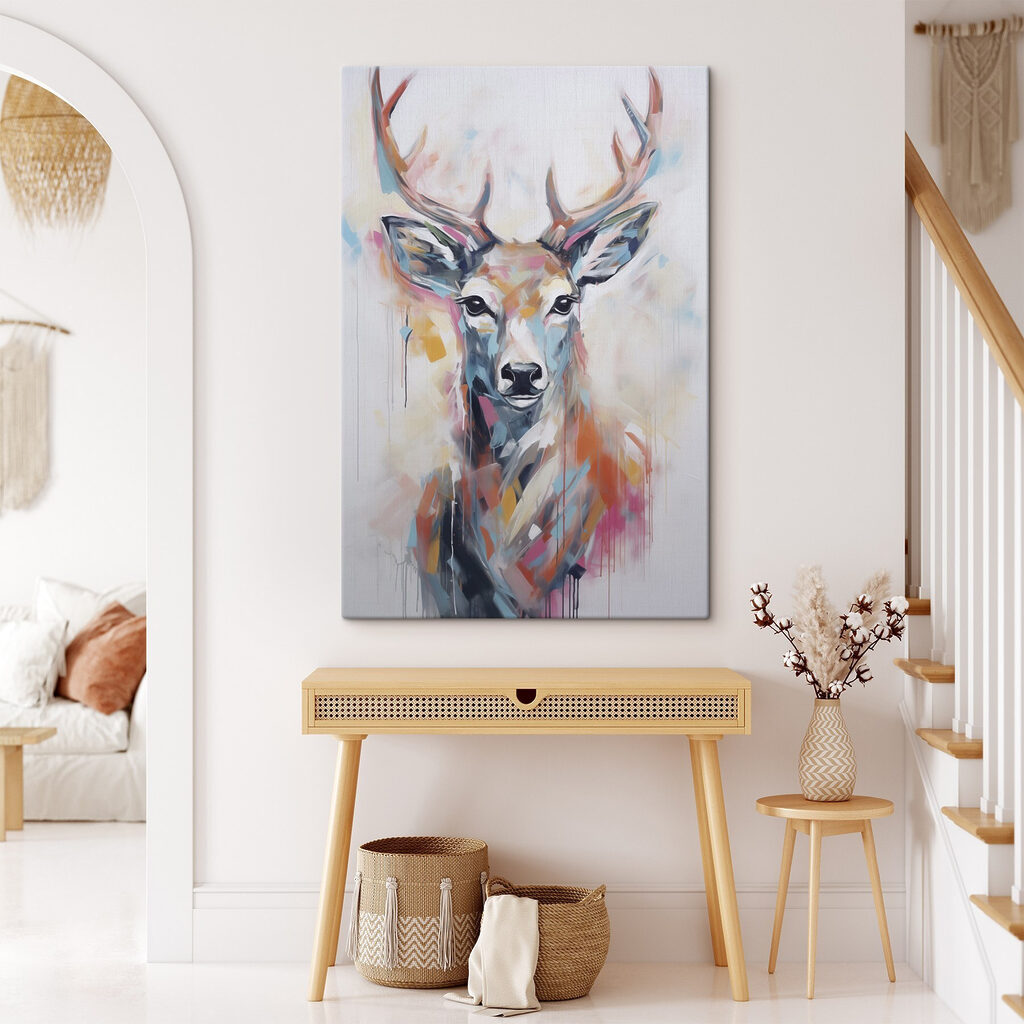 Schilderij van een hert — interieur 2