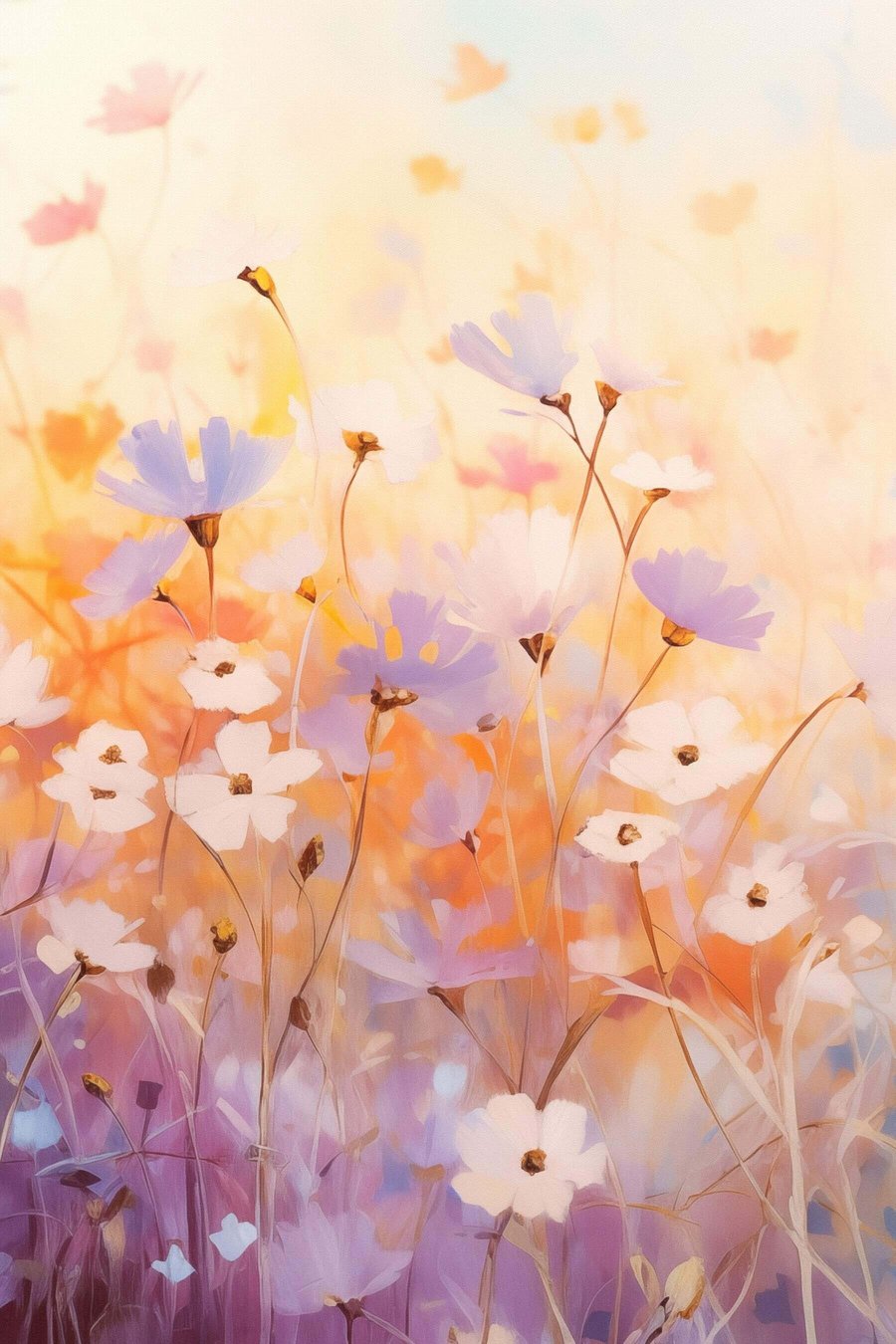 Kleine wilde bloemen — volledig ontwerp
