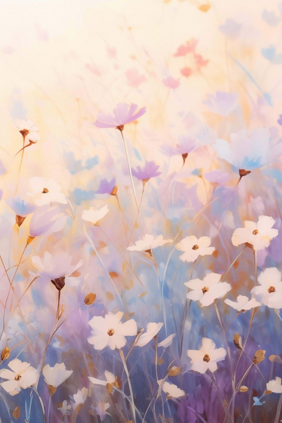 Kleine wilde bloemen — volledig ontwerp