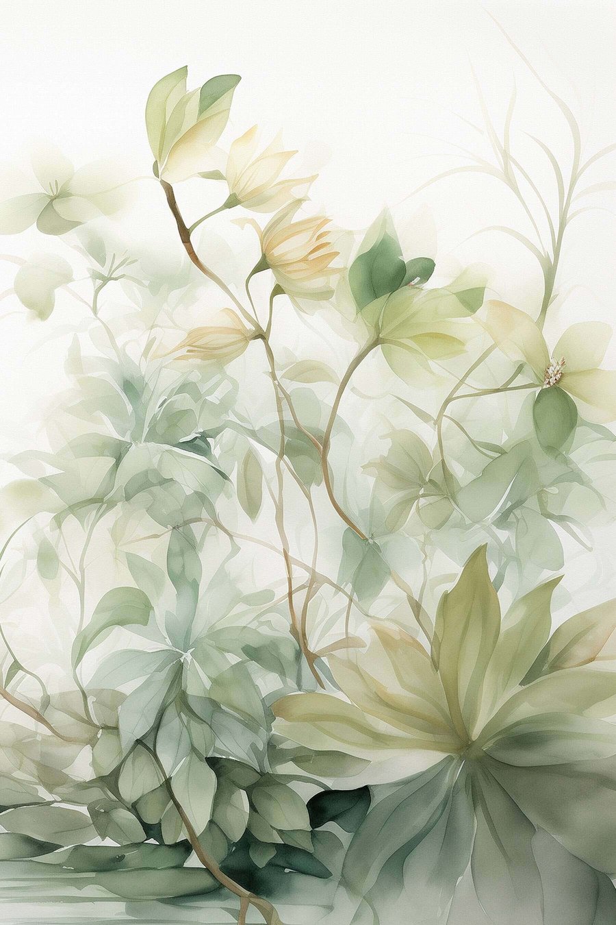 Lichte planten — volledig ontwerp