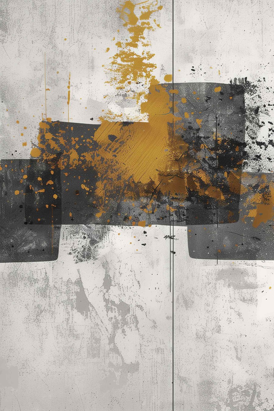 Abstracte vormen op een betonnen achtergrond — volledig ontwerp